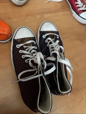 Striped Converse Slightly Worn